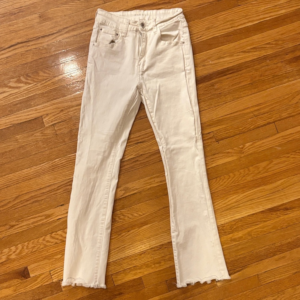 Tony Bianco Off-White Flare Jeans